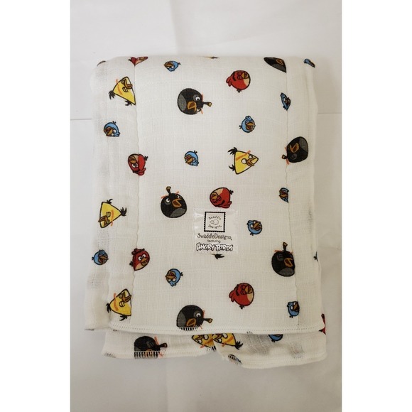 SwaddleMe Other - angry birds muslin burp cloth‎